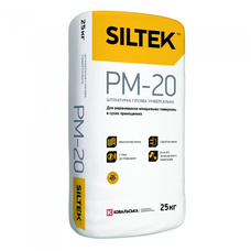 SILTEK PM-20/25кг Штукатурка гіпсова універсальна. Машинного нанесення.