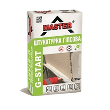 MASTER G - START Стартова штукатурка для внутрішніх робіт на основі гіпсу (товщина нанесення 30 мм шар), 30 кг