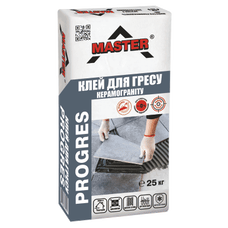 MASTER PROGRES Клей для приклеювання плит з керамограніту, 25кг