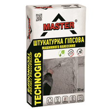 MASTER TECHNOGIPS Штукатурна суміш машинного та ручного нанесення, 30кг