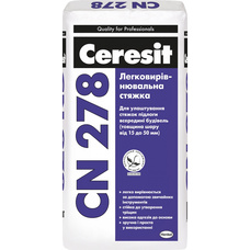 CERESIT СN-278 Легковыравнивающаяся стяжка (15-50 мм), 25кг