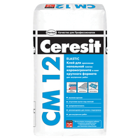 CERESIT CM-12 Еластична клеюча суміш для плитки і керамограніта, мішок 25 кг