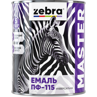 ZEBRA Емаль ПФ-115 УНІВЕРСАЛЬНА 2,6 кг серія MASTER 1236 М36 Зелений